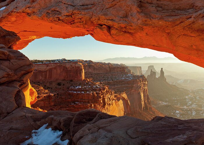 Canyonlands Greeting Card featuring the photograph Canyonlands Sunrise by D Robert Franz