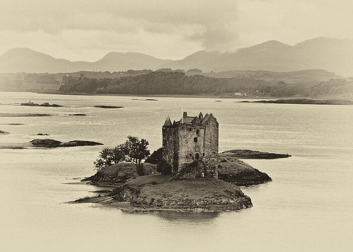 Castle Stalker Greeting Card featuring the photograph Castle Stalker by Chris Thaxter