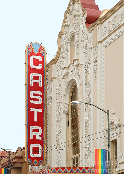 Cityscape Greeting Card featuring the photograph Castro Theater in San Francisco . 7D7579 by Wingsdomain Art and Photography