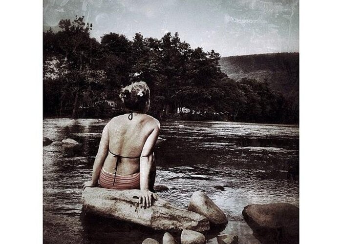 Editjunky Greeting Card featuring the photograph Catskills Contemplation by Natasha Marco