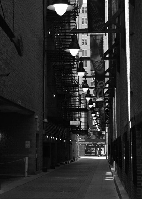 Chicago Greeting Card featuring the photograph Chicago Alley by Eric Gordon