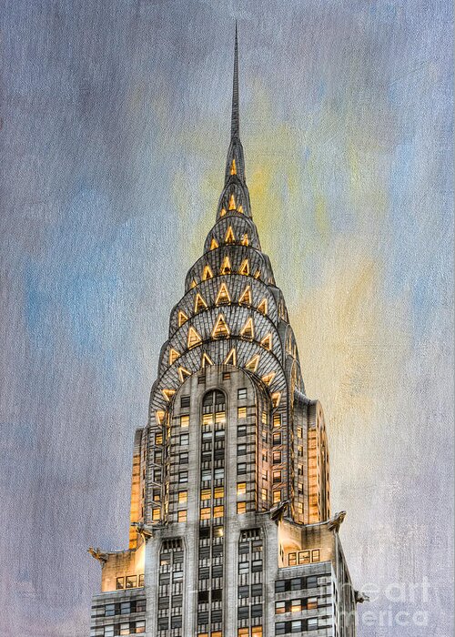 Clarence Holmes Greeting Card featuring the photograph Chrysler Building I by Clarence Holmes