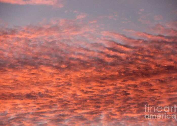 Cloud Greeting Card featuring the photograph Cloud on Fire by Yumi Johnson