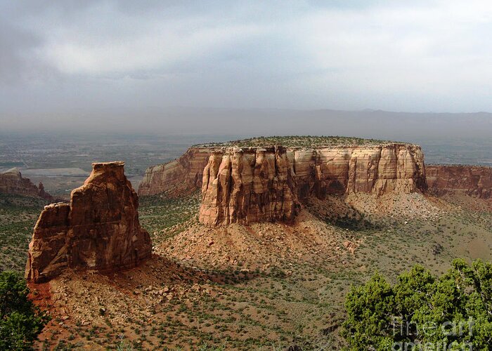 Colorado Greeting Card featuring the photograph Colorado National Monument by Patricia Januszkiewicz
