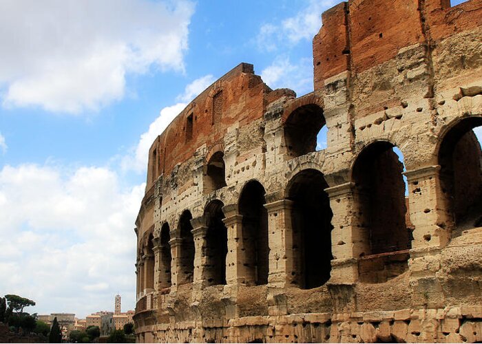 Colosseum Greeting Card featuring the photograph Colosseum 4 by Andrew Fare