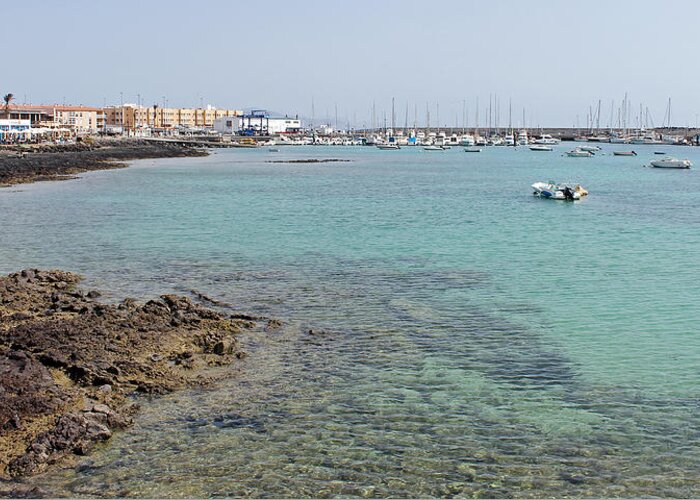 Sea Greeting Card featuring the photograph Corralejo by Tony Murtagh