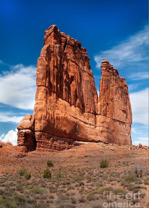 Arches National Park Greeting Card featuring the photograph Couthouse by Robert Bales