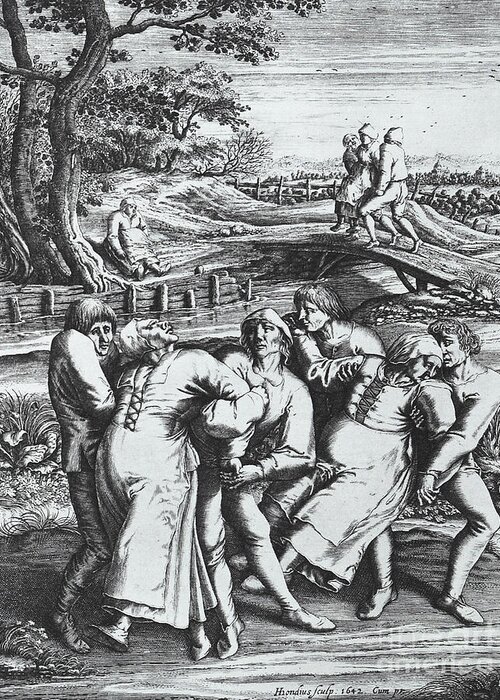 History Greeting Card featuring the photograph Dancing Mania, 1564 by Science Source