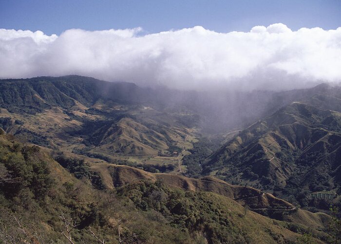 Mp Greeting Card featuring the photograph Deforested Hills, Monteverde Cloud by Michael & Patricia Fogden
