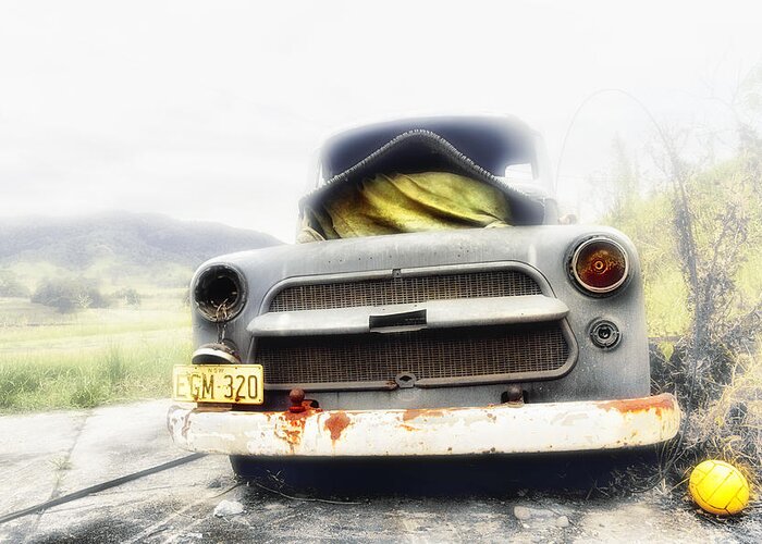 Dodge Truck Greeting Card featuring the digital art Dodge EGM-320 by Kevin Chippindall