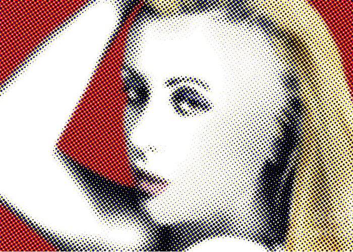Girl Greeting Card featuring the photograph Dot Blonde by Dan Holm