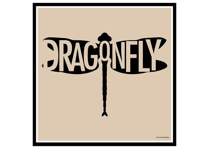 Dragonfly Greeting Card featuring the digital art Dragonfly by Geoff Strehlow