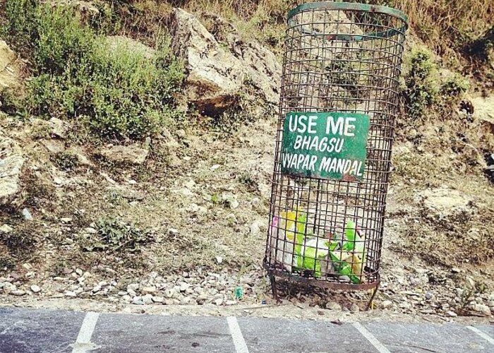 Garbage Greeting Card featuring the photograph #dustbin #garbage #clean #dump by Sahil Gupta