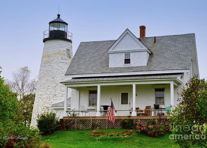 Castine Greeting Card featuring the photograph Dyce Head Lighthouse by Sue Karski