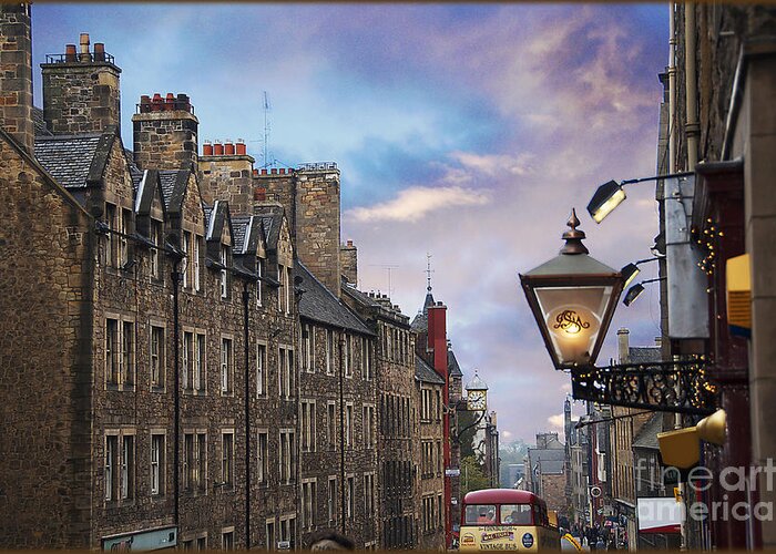 Scotland Greeting Card featuring the photograph Edinburgh Mile by Jeanne Woods