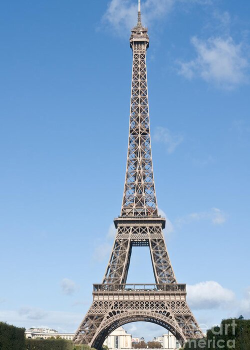 Tour Greeting Card featuring the photograph Eiffel tower 1 by Fabrizio Ruggeri