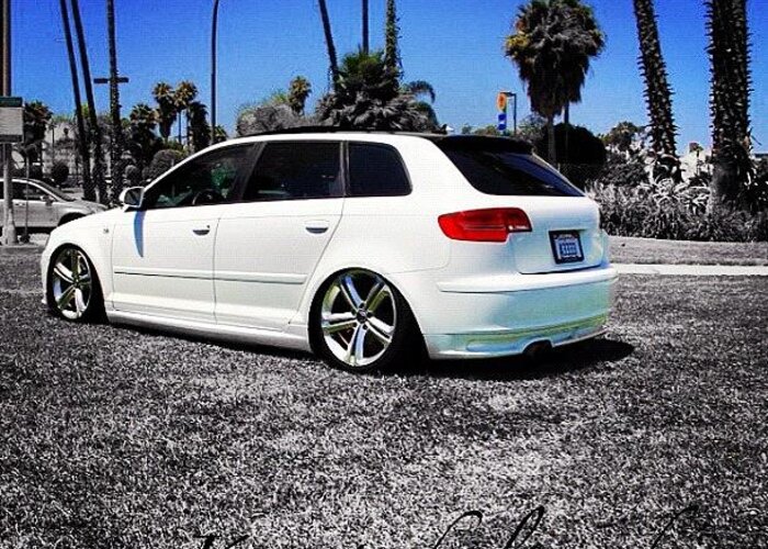 Hellaflush Greeting Card featuring the photograph Fa Sho!! Dope Little A3 Audi Wagon by Kounterkultured Allende