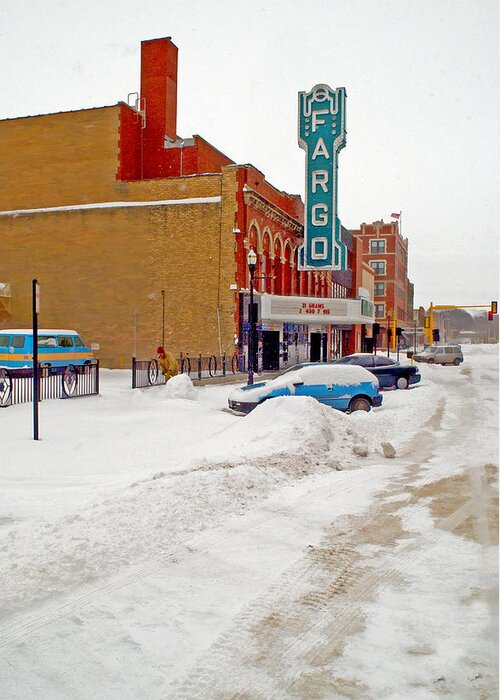 Fargo Greeting Card featuring the photograph Fargo-2 by Larry Mulvehill