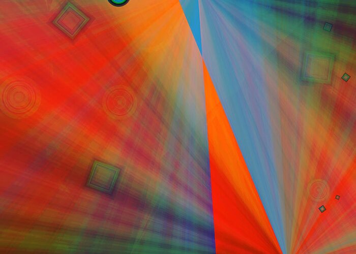 Emotions Greeting Card featuring the digital art Feeling It by Marie Jamieson