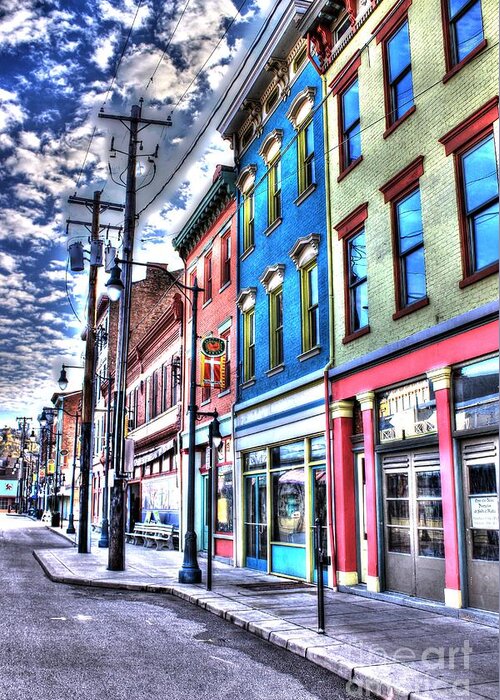 Landscape Greeting Card featuring the photograph Findlay Market 1 by Jeremy Lankford