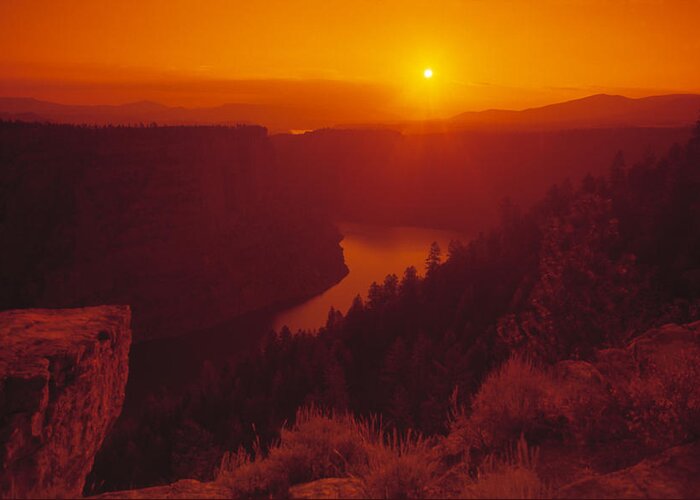 Flaming Gorge Greeting Card featuring the photograph Flaming Gorge National Recreation Area Utah by Douglas Pulsipher