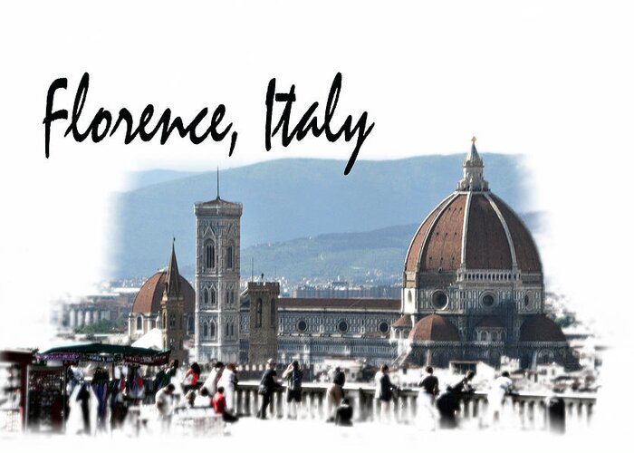 Postcard Greeting Card featuring the photograph Florence Italy Postcard by Allan Rothman