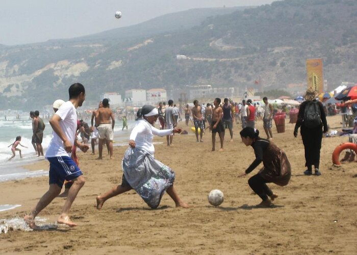 Africa Greeting Card featuring the photograph Football In Morocco by Gianluca Sommella
