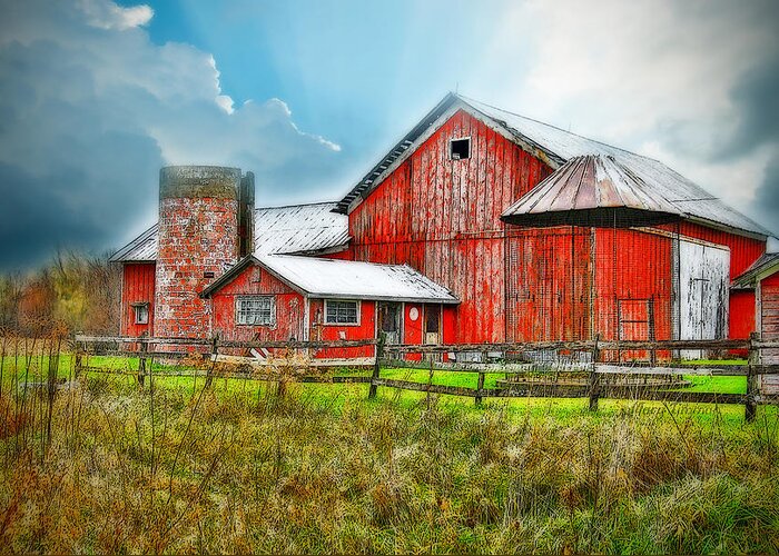 Barns Greeting Card featuring the photograph Frosted by Mary Timman