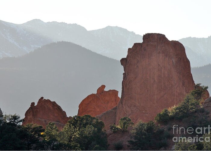 Garden Of The Gods Greeting Card featuring the photograph Garden of the Gods by Cheryl McClure