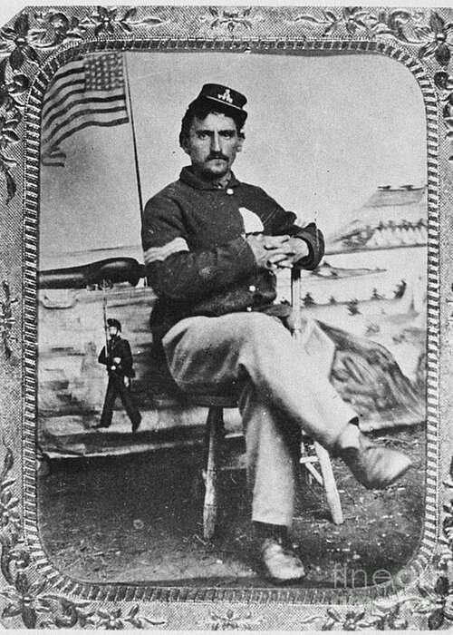 1860s Greeting Card featuring the photograph George W. Whitman by Granger