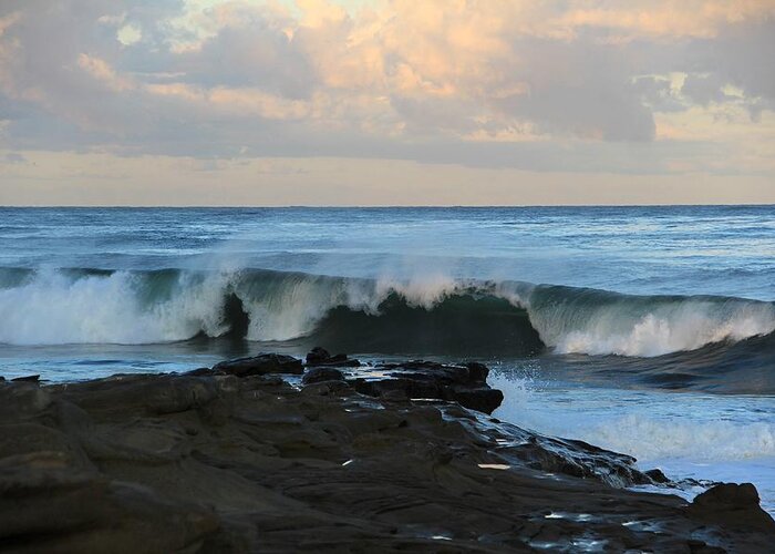 La Jolla Cove Greeting Card featuring the photograph Great waves by Jeremy McKay