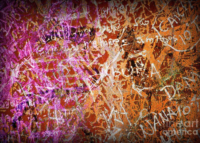Abstract Greeting Card featuring the photograph Grunge Background 3 by Carlos Caetano