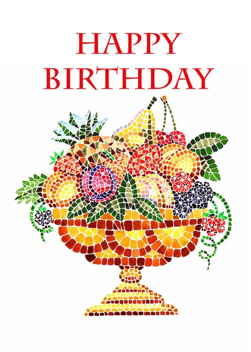 Greeting Card Fruity Birthday Greetings