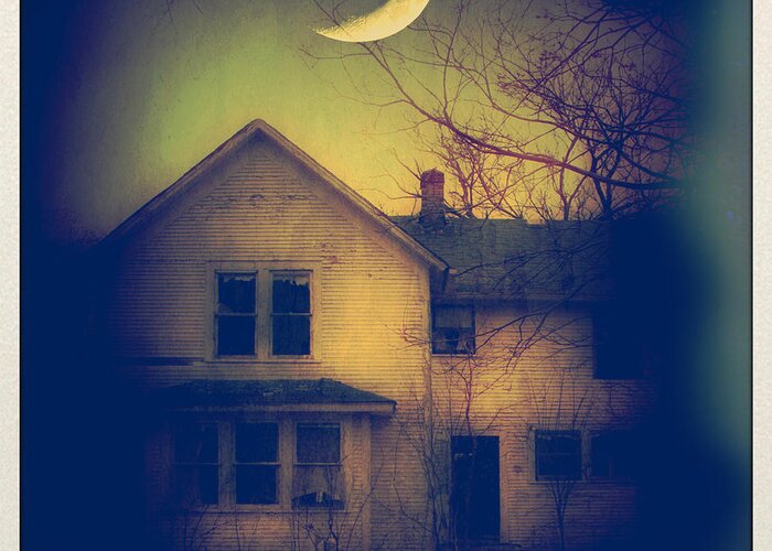 House Greeting Card featuring the photograph Haunted House by Jill Battaglia
