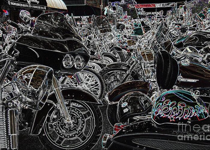 Sturgis Rally Greeting Card featuring the photograph Head Peace by Anthony Wilkening