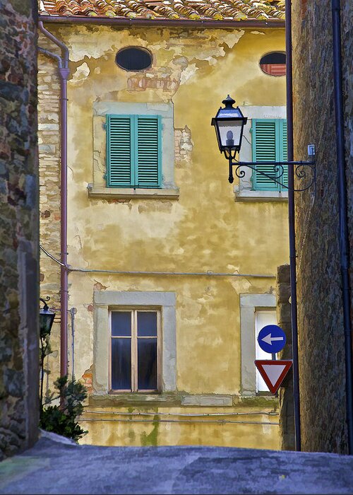 Alley Greeting Card featuring the photograph Hidden Villa by David Letts