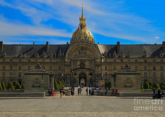Paris Greeting Card featuring the photograph Hotel des Invalides by Louise Heusinkveld