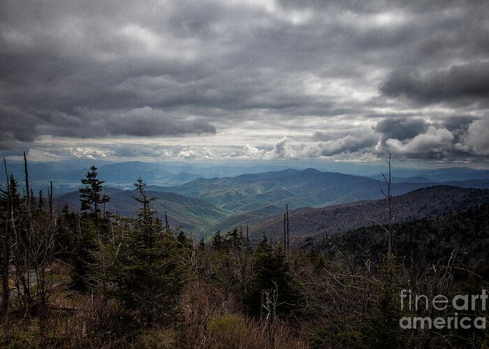 Clingmans Dome Greeting Card featuring the photograph I Can See For Miles by Ronald Lutz