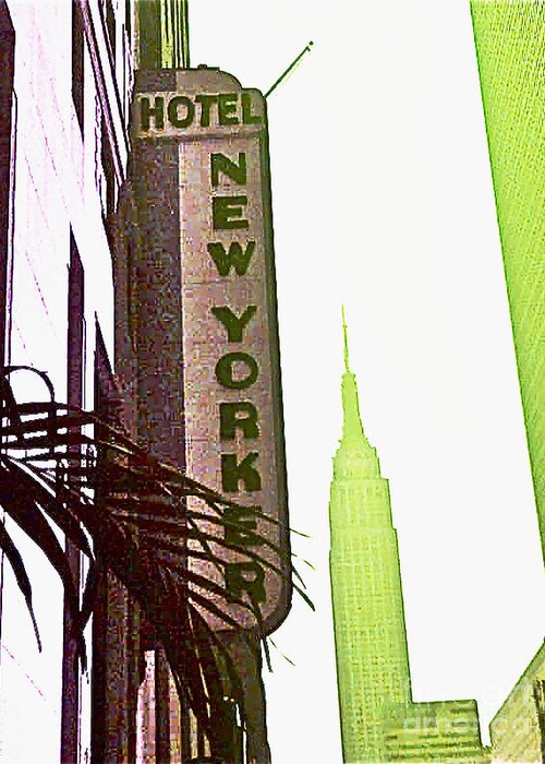 Ny Greeting Card featuring the photograph I Love New York by Beth Saffer