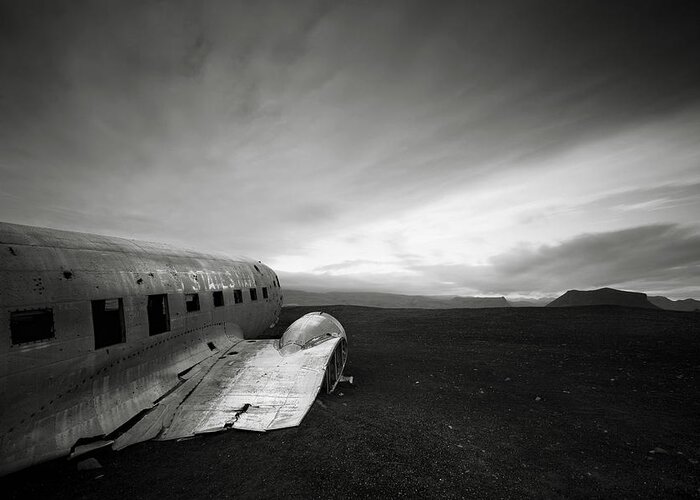 Iceland Greeting Card featuring the photograph Iceland DC-3 by Nina Papiorek