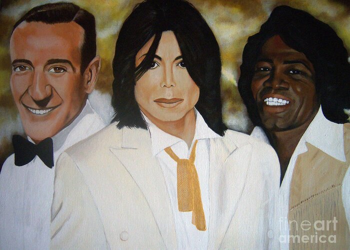 Portraits Greeting Card featuring the painting In Good Company by Michelle Brantley