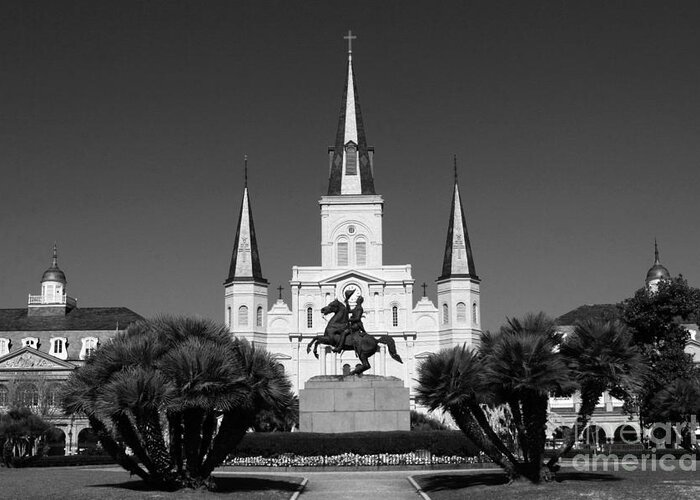 Nola Greeting Card featuring the photograph Jackson Square by Leslie Leda