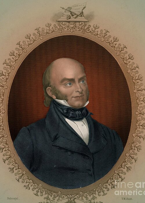 History Greeting Card featuring the photograph John Quincy Adams, 6th American by Photo Researchers