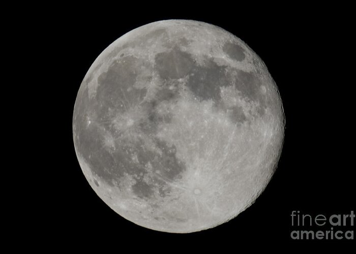 Moon Greeting Card featuring the photograph Knighton047 by Daniel Knighton