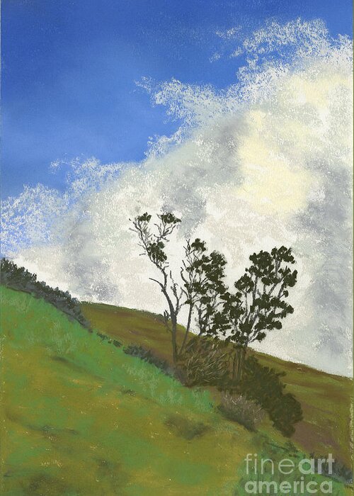 Kohala Greeting Card featuring the painting Kohala Mountain Ridge by Ginny Neece