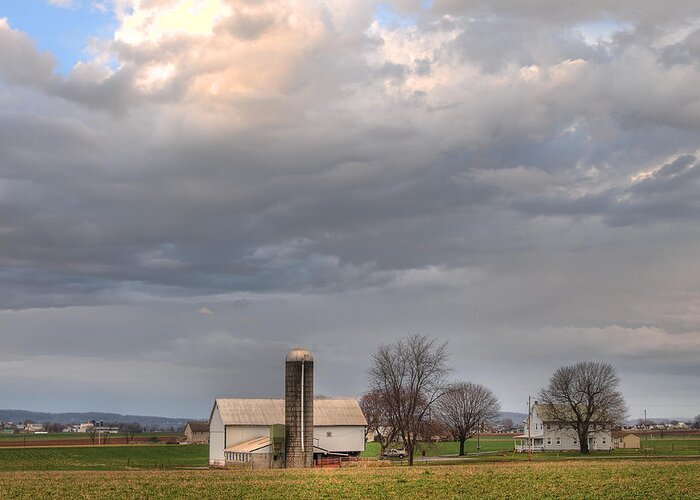Craig Leaper Greeting Card featuring the photograph Lancaster County Farm by Craig Leaper
