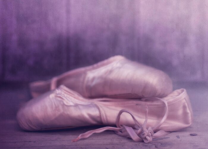 Ballettshoes Greeting Card featuring the photograph Les chaussures de la danseue by Priska Wettstein