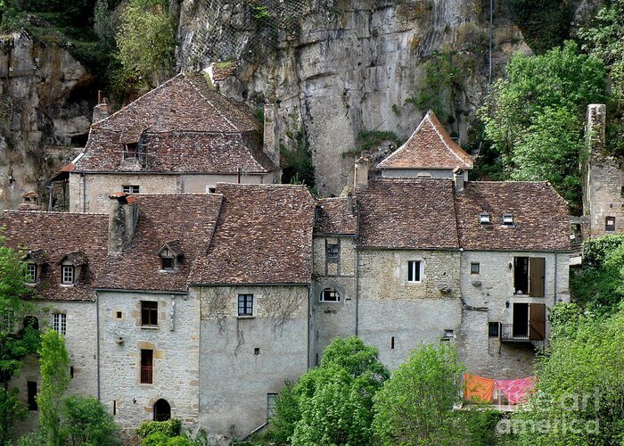 France Greeting Card featuring the photograph Life in Rocamadour by Lainie Wrightson