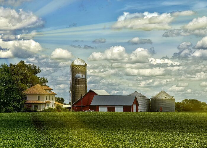 Barn Greeting Card featuring the photograph Light After The Storm by Bill and Linda Tiepelman