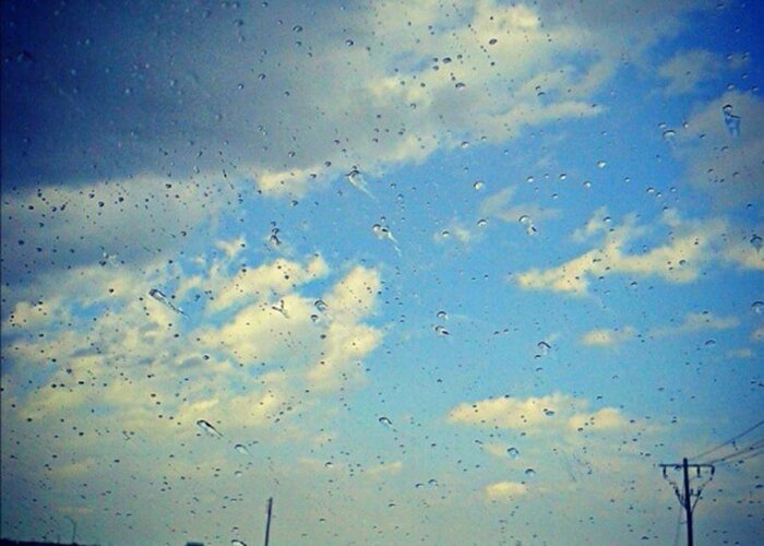 Andrography Greeting Card featuring the photograph Light Showers In June... #instadroid by Kel Hill